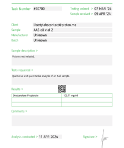 Drostanolone Propionate 100mg